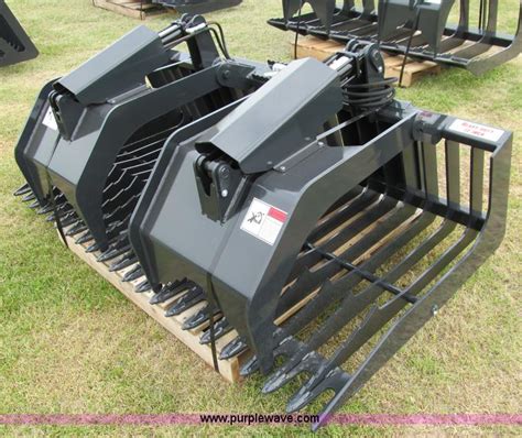 used skid steer brush grapple for sale|used rotating grapple for sale.